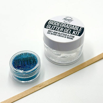Biodegradable Glitter Gel - Holographic Blue (Fine Glitter)