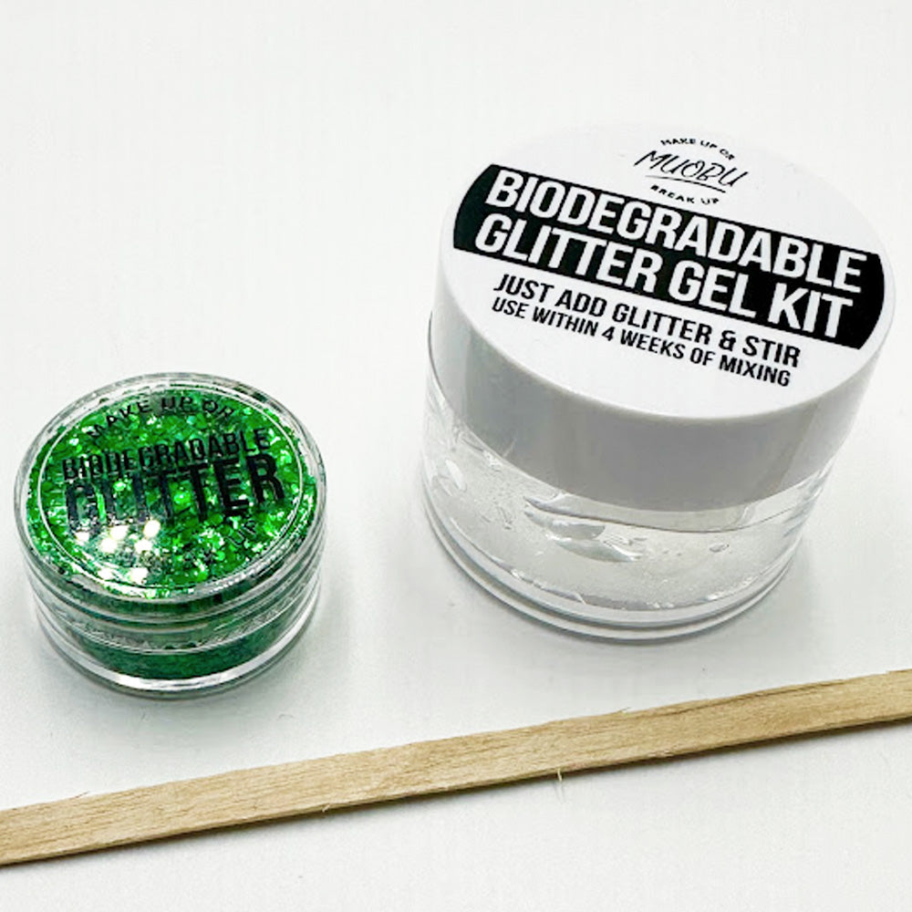 Biodegradable Glitter Gel - Holographic Emerald Green (Chunky Mix BioEmerald)