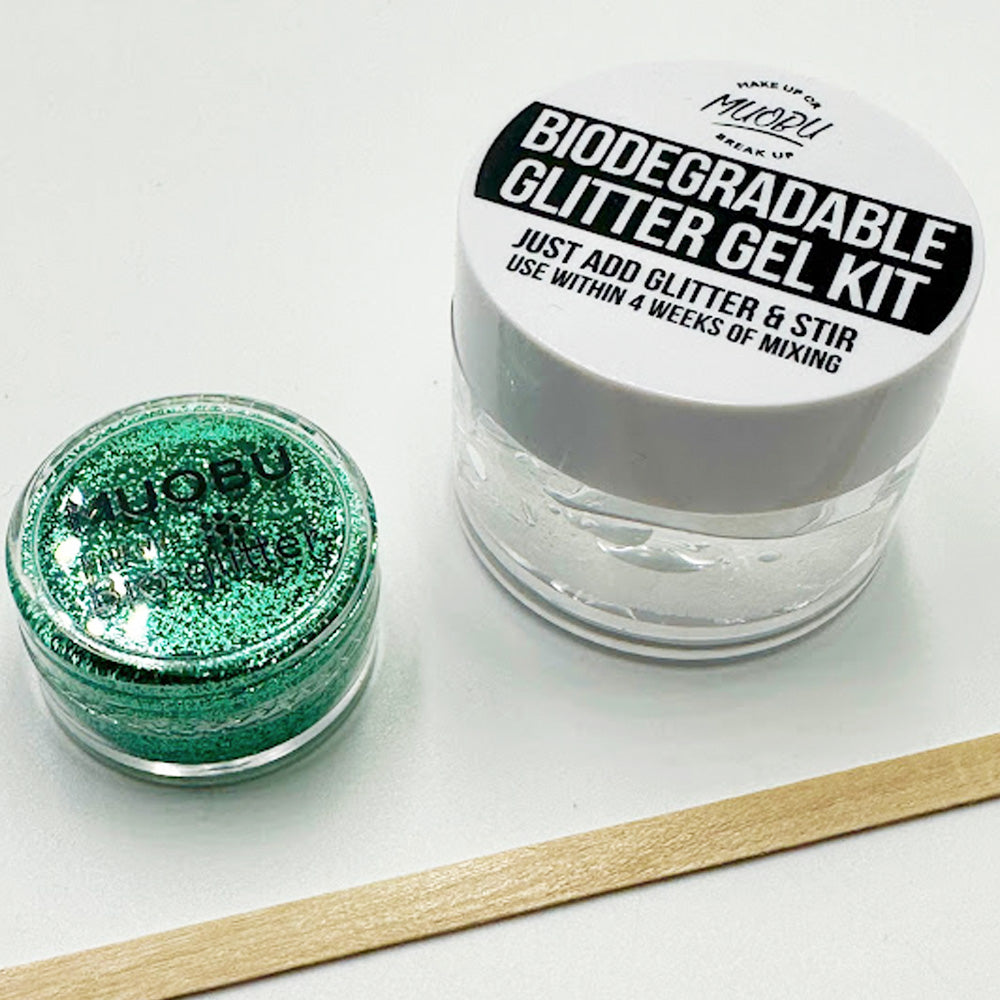 Biodegradable Glitter Gel - Metallic Green (Fine Glitter)