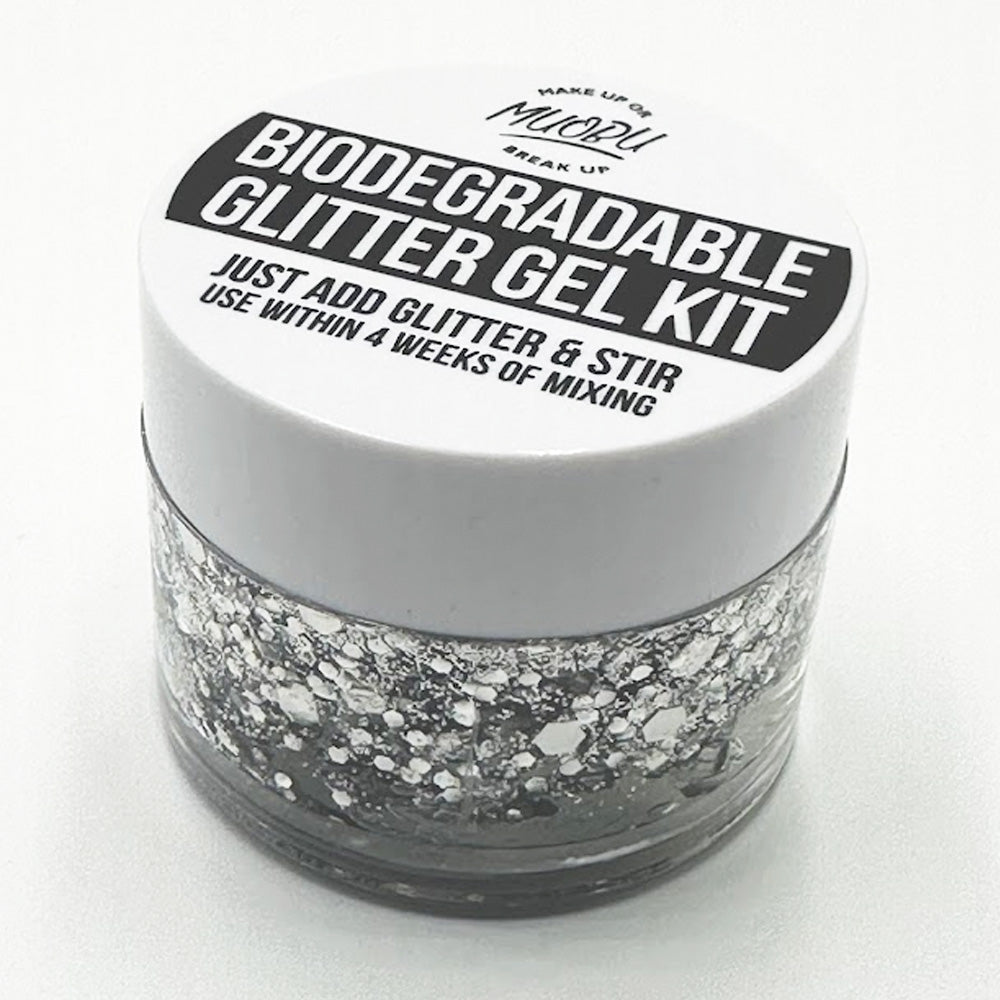 Biodegradable Glitter Gel - Metallic Silver (Glitter Mix)