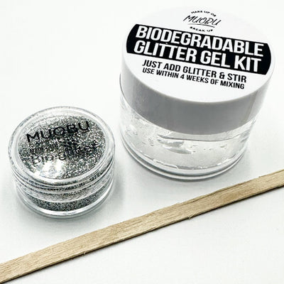 Biodegradable Glitter Gel - Metallic Silver (Fine Glitter)
