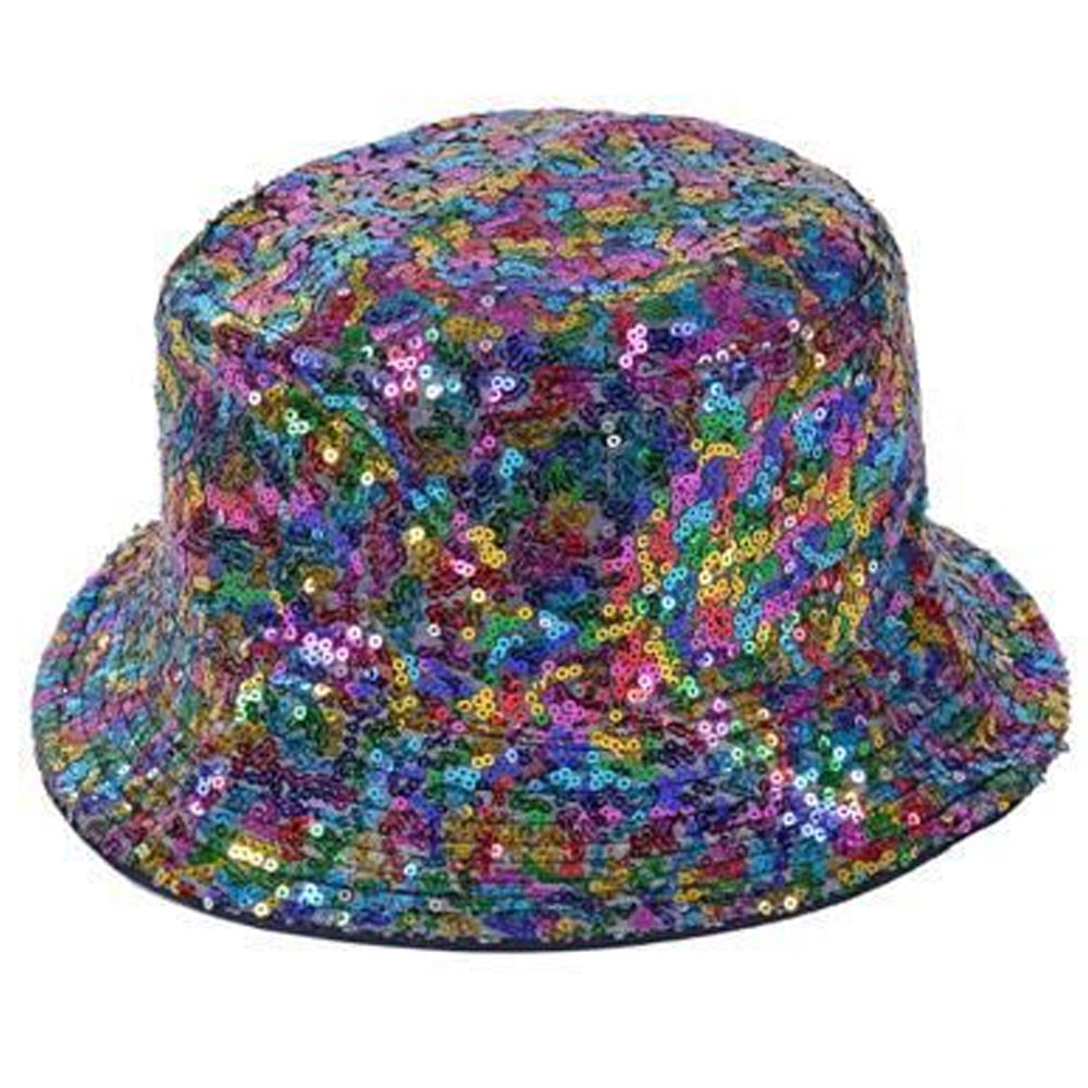 Gay Pride Rainbow Sequin Bucket Hat