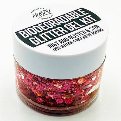 Biodegradable Glitter Gel - Metallic Blush Red (Chunky Mix BioBlush)