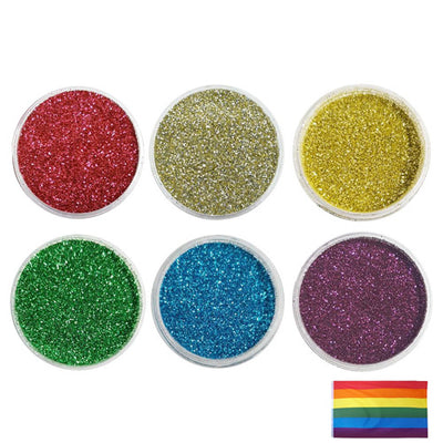 Gay Pride Rainbow - Biodegradable Fine Glitter Set (Save £5.00)