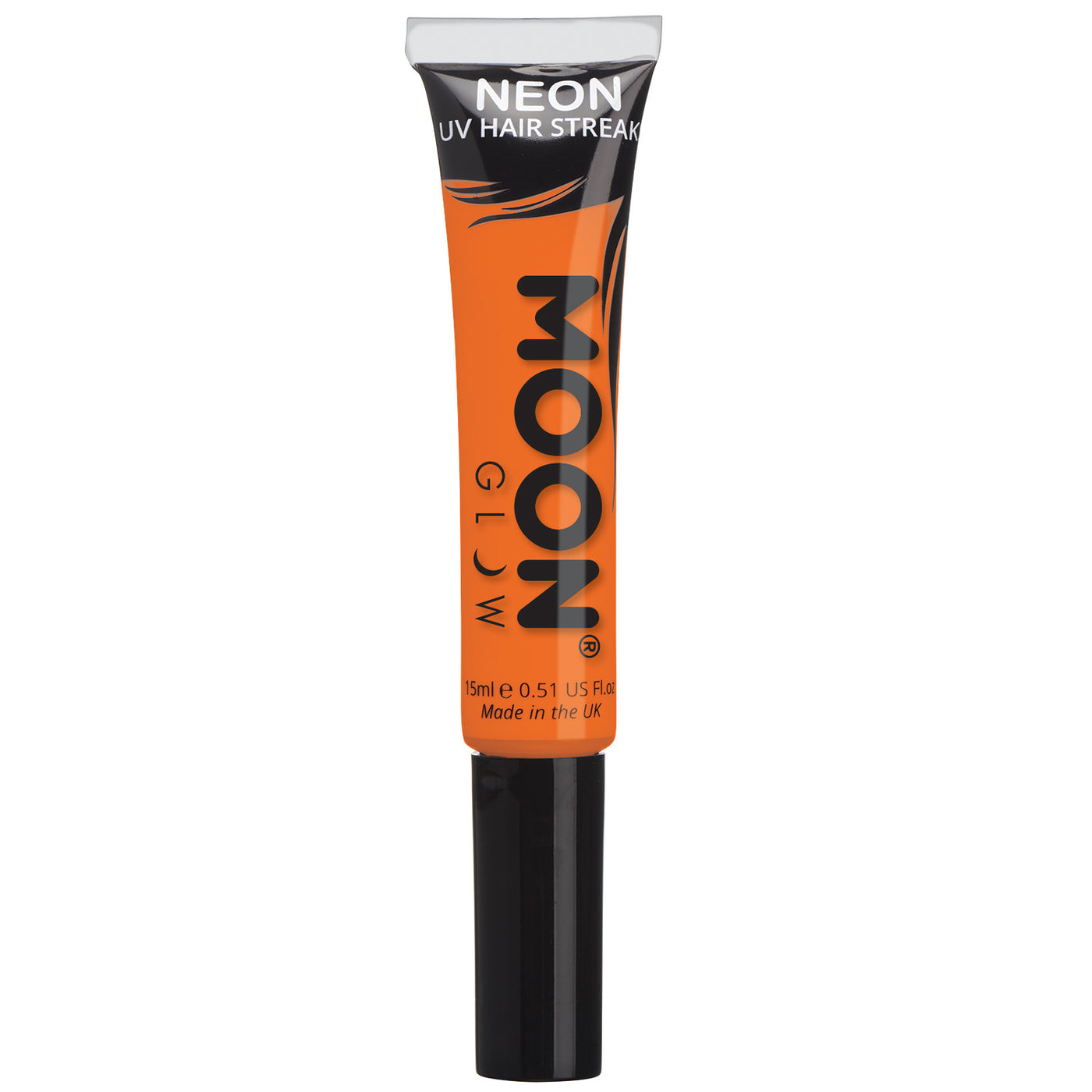 Moon Glow Neon UV Hair Streak - Intense Orange