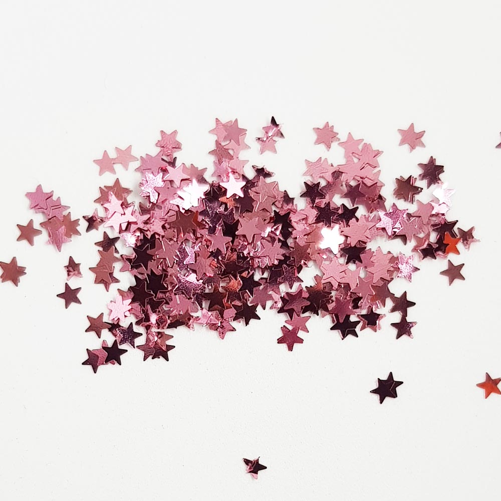 Pixie Stars - Pink Metallic Glitter Stars
