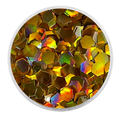 MUOBU Biodegradable Copper Glitter - Chunky Hexagon Holographic Glitter
