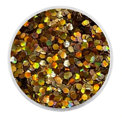 MUOBU Biodegradable Copper Glitter - Mini Hexagon Holographic Glitter