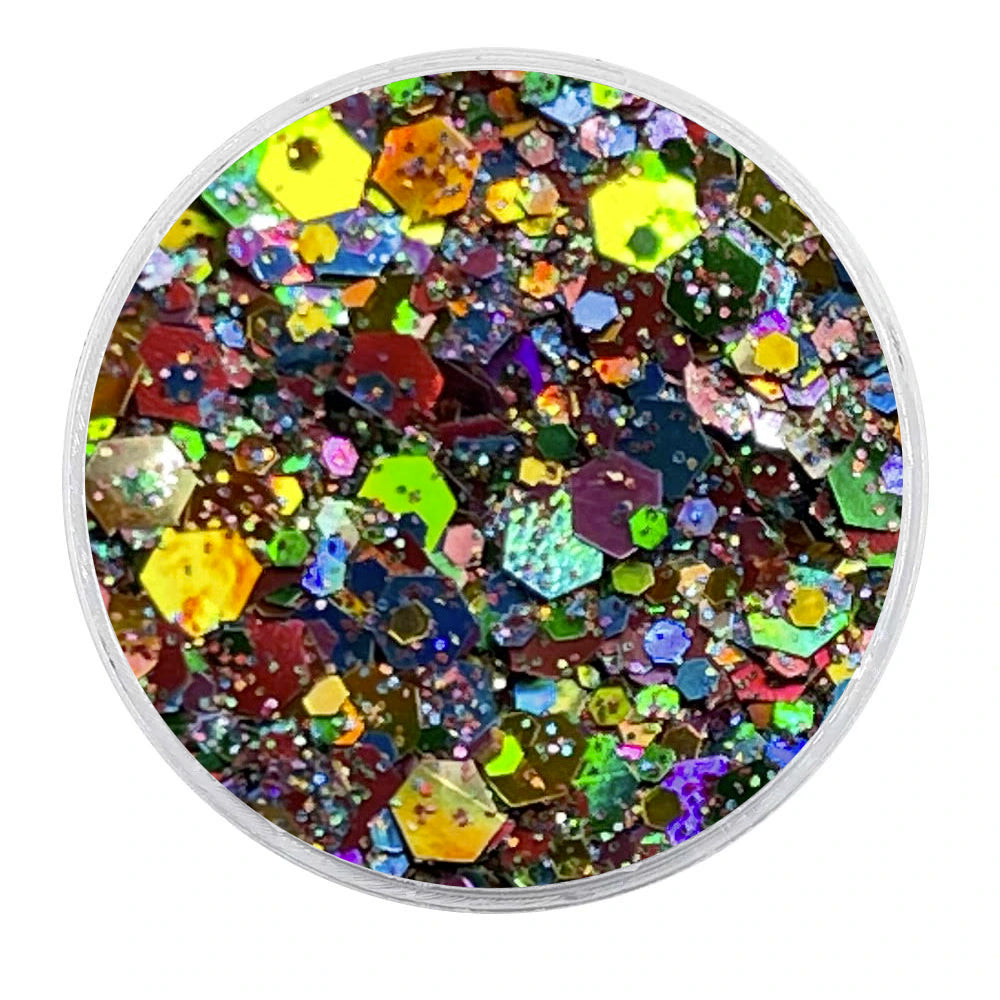 Biodegradable Holographic Rainbow Glitter - Festival Glitter Mix (BioRainbow)