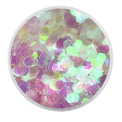 Biodegradable Iridescent Unicorn Glitter - Chunky Hexagons Glitter