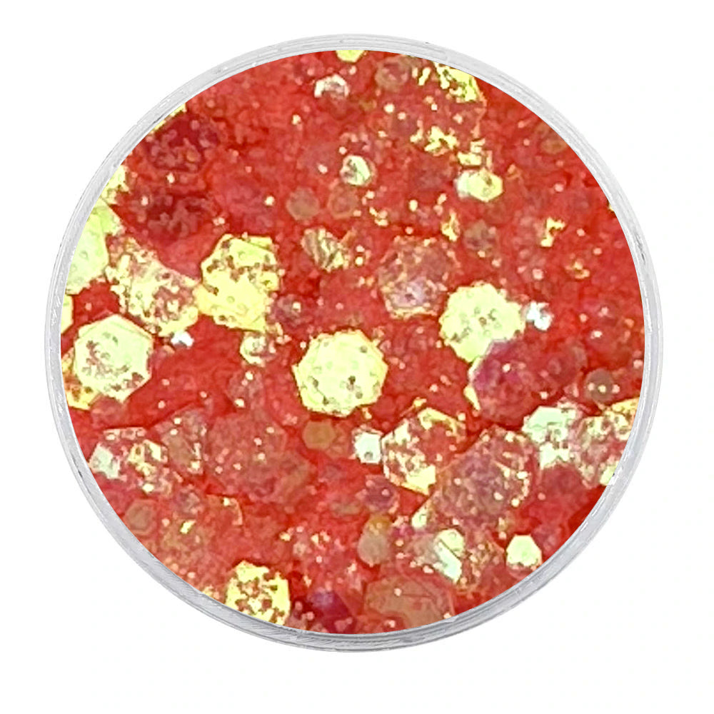 Biodegradable UV Iridescent Coral Glitter - Festival Glitter Mix