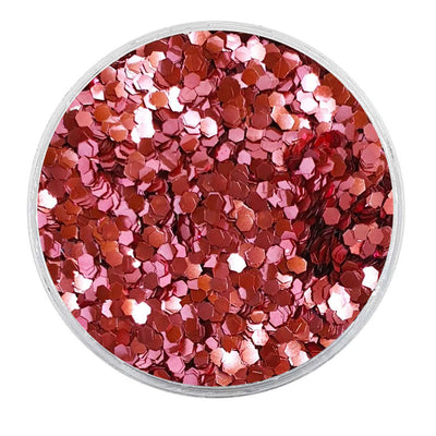 MUOBU Biodegradable Pink Glitter - Mini Hexagon Metallic Glitter