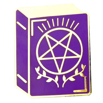 Purple Spell Book Enamel Pin