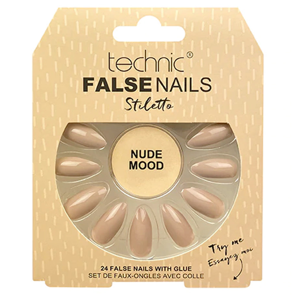 Technic False Nails - Stiletto Nude Mood