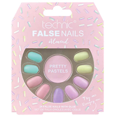 Technic False Nails - Almond Pretty Pastels