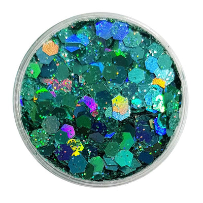 Turquoise Festival Glitter (Holographic Chunky Glitter Mix) - Little Mermaid