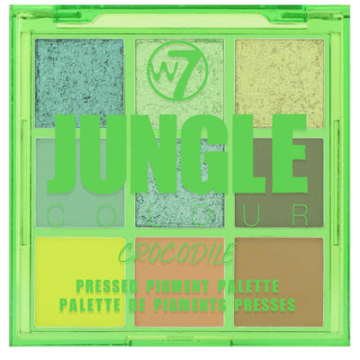 W7 Jungle Colour Pressed Pigment Palette - Crocodile