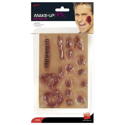Smiffys Special FX Make-Up Pale Skin Coloured Gory Wounds 23923