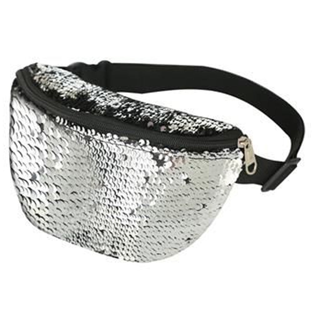 Silver sequin bum bag on sale