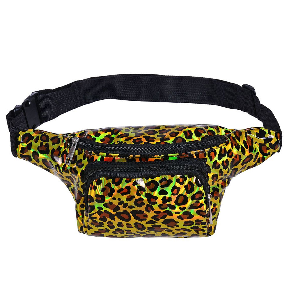 Festival Bumbag - Gold Leopard Print