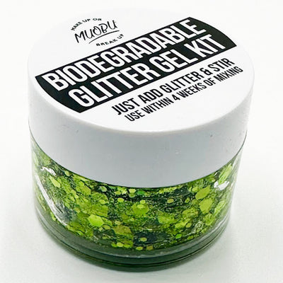 Biodegradable Glitter Gel - Holographic Apple Green (Chunky Mix BioApple)