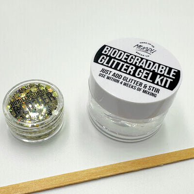 Biodegradable Glitter Gel - Holographic Champagne (Chunky Mix BioChampagne)