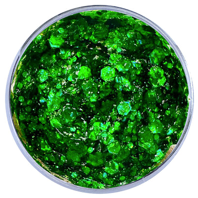 Biodegradable Glitter Gel - Holographic Emerald Green (Chunky Mix BioEmerald)