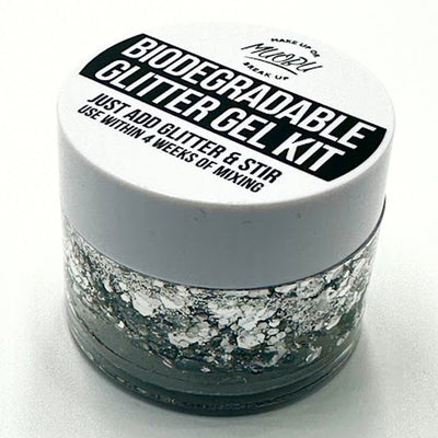 Biodegradable Glitter Gel - Holographic Silver (Glitter Mix)