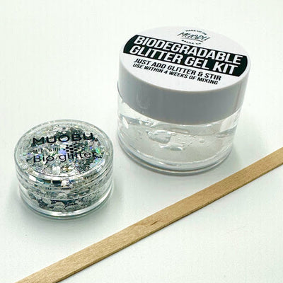 Biodegradable Glitter Gel - Holographic Silver (Glitter Mix)