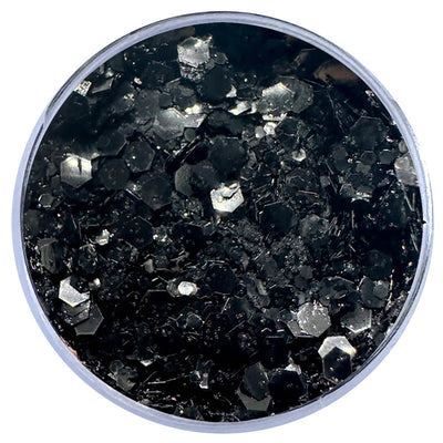Biodegradable Glitter Gel - Metallic Black (Chunky Mix BioDarkness)