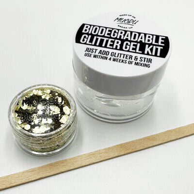 Biodegradable Glitter Gel - Metallic Champagne (Chunky Mix BioBubbles)