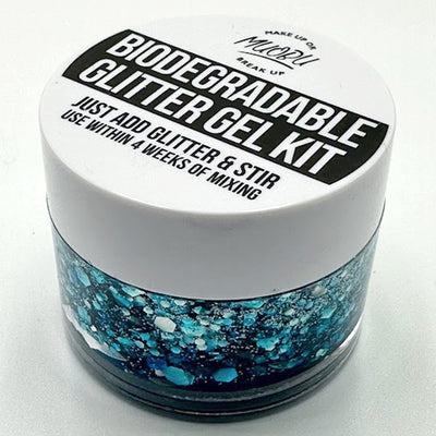 Biodegradable Glitter Gel - Metallic Blue & Silver (Chunky Mix BioVenus)
