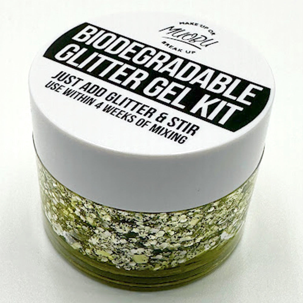 Biodegradable Glitter Gel - Metallic Silver & Gold (Chunky Mix BioElectric)