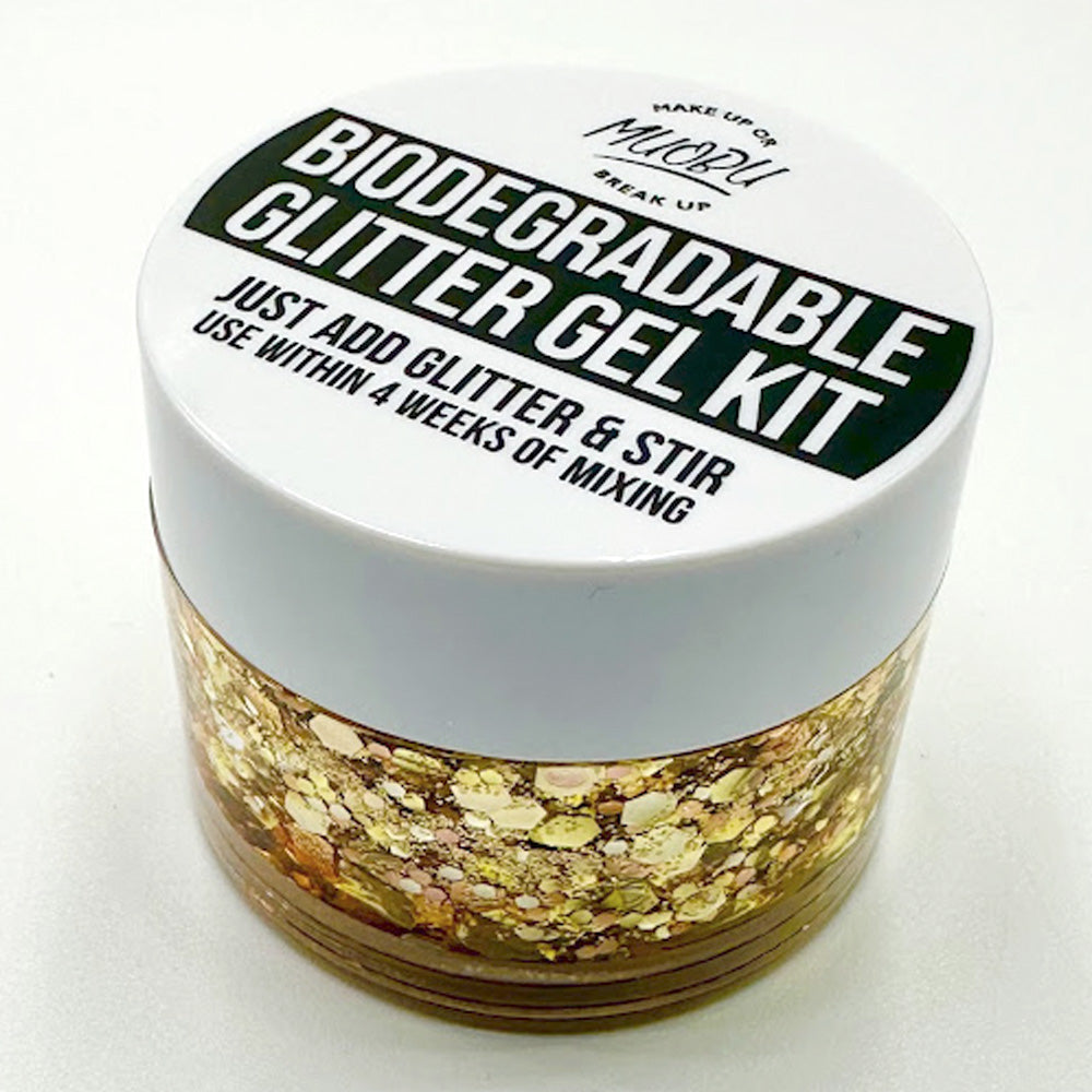 Biodegradable Glitter Gel - Metallic Gold (Chunky Mix BioBullion)