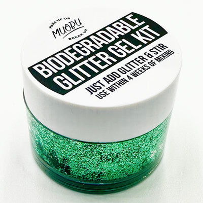 Biodegradable Glitter Gel - Metallic Green (Fine Glitter)