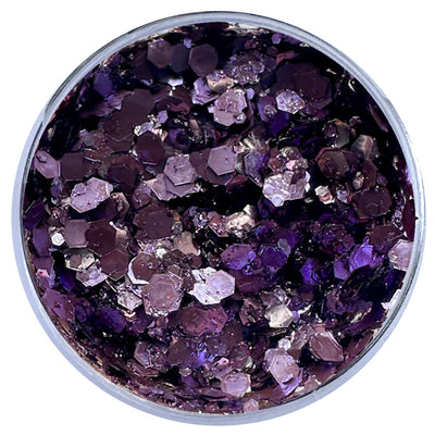 Biodegradable Glitter Gel - Metallic Lilac (Chunky Mix BioFlowerPower)