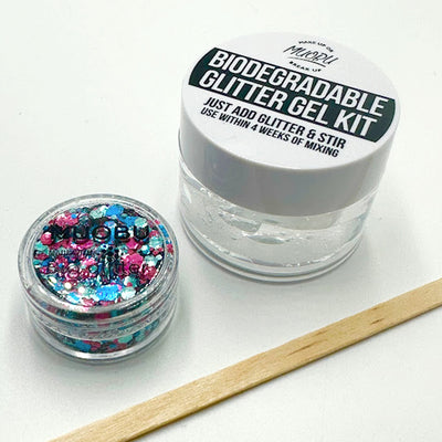Biodegradable Glitter Gel - Metallic Blue, Turquoise & Pink (Chunky Mix BioEnchantment)
