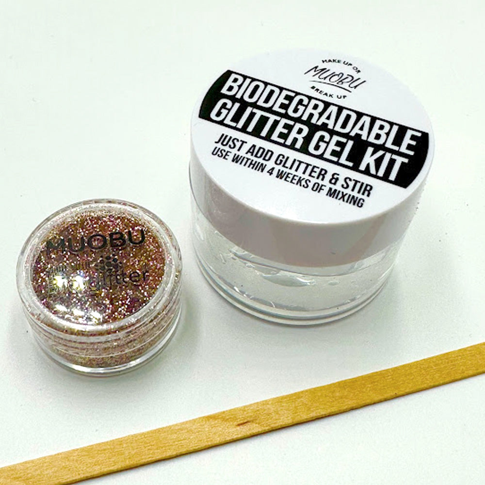 Biodegradable Glitter Gel - Metallic Pink, Gold & Silver (Candy Cane Lane Fine Glitter)