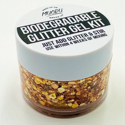 Biodegradable Glitter Gel - Metallic Rose Gold (Chunky Mix BioGoldliocks)