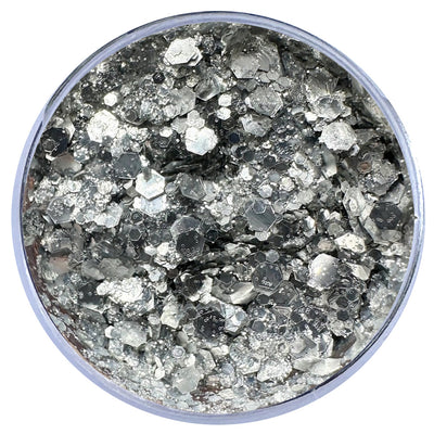 Biodegradable Glitter Gel - Metallic Silver (Glitter Mix)