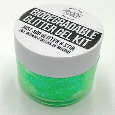 Biodegradable Glitter Gel - UV Green (Fine Glitter)
