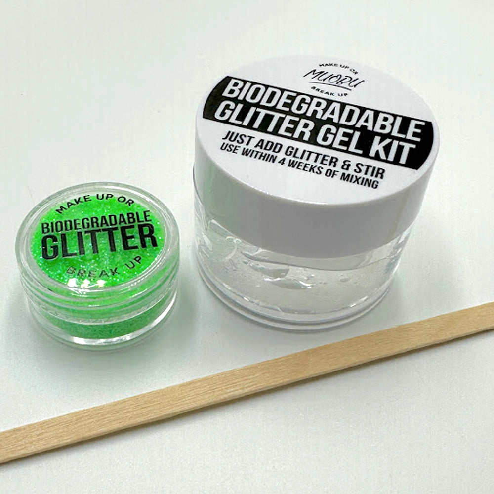 Biodegradable Glitter Gel - UV Green (Fine Glitter)