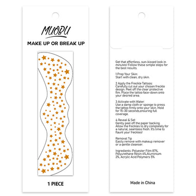 Face Freckles Transfer - Gold Stars