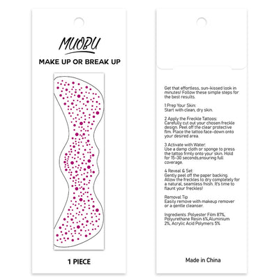 Face Freckles Transfer - Pink