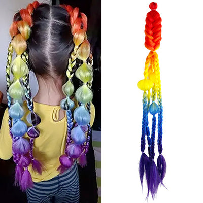 Hair Plaits (Braiding) - Rainbow Pride Braid