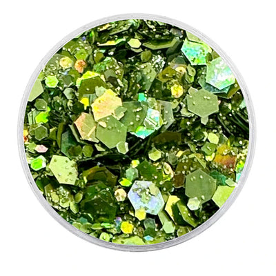 Biodegradable Holographic Apple Green Glitter - Festival Glitter Mix (BioApple)