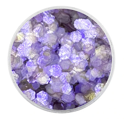 Biodegradable Iridescent Violet Glitter - Chunky Hexagons Glitter