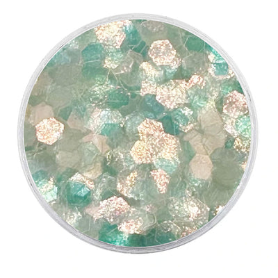 Biodegradable Iridescent Rose Gold Glitter - Chunky Hexagons Glitter