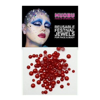 Blood Red Pearls - Face & Body Pearls (Mixed Size Pack)