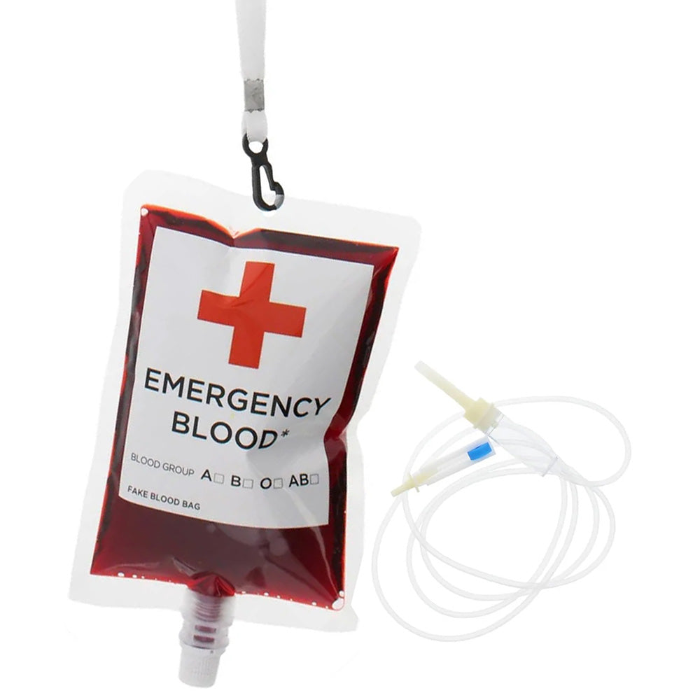 Emergency Blood Bag With Tube And Lanyard